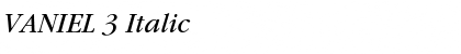 Download VANIEL 3 Font