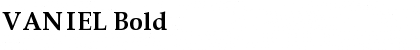 VANIEL Font