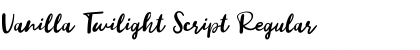Download Vanilla Twilight Script Font Download Vanilla Twilight Script Font