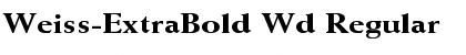 Weiss-ExtraBold Wd Regular Font