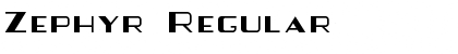 Zephyr Regular Font