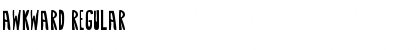 Awkward Regular Font Awkward Regular Font