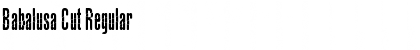 Download Babalusa Cut Font