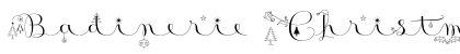 Badinerie Christmas Font