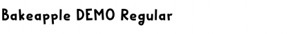 Bakeapple DEMO Regular Font