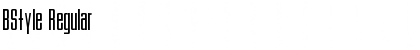 BStyle Regular Font BStyle Regular Font