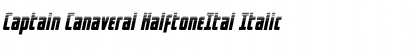 Captain Canaveral HalftoneItal Italic Font