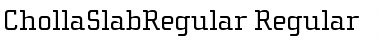 ChollaSlabRegular Regular Font