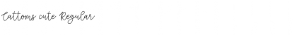 Download Cattoms cute Font