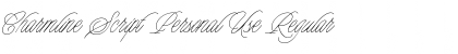 Download Charmline Script Personal Use Font