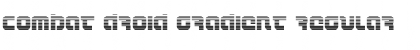 Combat Droid Gradient Regular Font