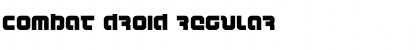 Combat Droid Font