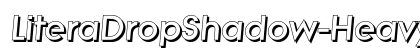 LiteraDropShadow-Heavy Italic preview