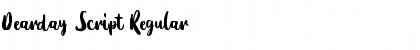 Dearday Script Font