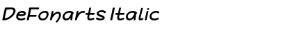 DeFonarts Italic Font