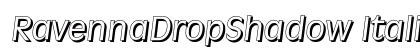RavennaDropShadow Italic Preview