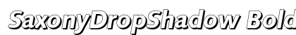 SaxonyDropShadow Bold Italic preview