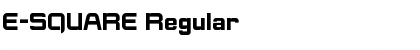 E-SQUARE Regular Font