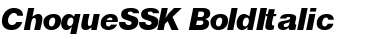 ChoqueSSK BoldItalic Font