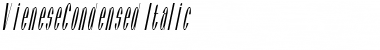 VieneseCondensed Italic Font