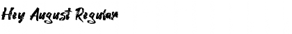 Hey August Font