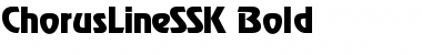 ChorusLineSSK Bold Font