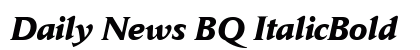 Daily News BQ ItalicBold preview