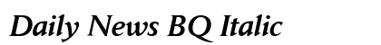 Daily News BQ Italic Preview