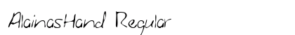 AlainasHand Regular
