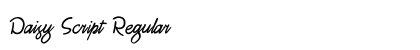 Daisy Script Regular preview