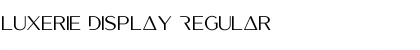 Luxerie Display Font
