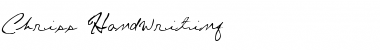 Chris's Handwriting Font