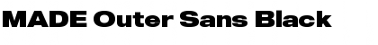 MADE Outer Sans Black Font