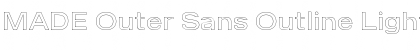 MADE Outer Sans Outline Font