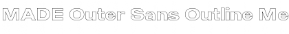 MADE Outer Sans Outline Font