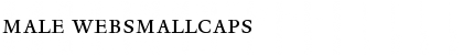 Male WebSmallCaps Font
