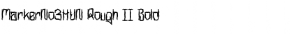 MarkerNo3HUN Rough II Bold Font