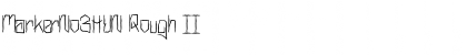 MarkerNo3HUN Rough II Font