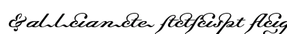 Dalliance Script Ligatures Regular preview