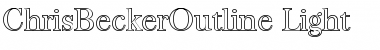 ChrisBeckerOutline-Light Font