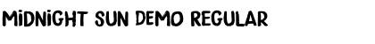 Midnight Sun DEMO Font