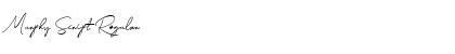 Murphy Script Font