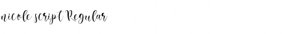Download nicole script Font