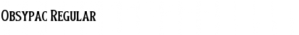 Download Obsypac Font Download Obsypac Font