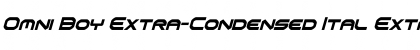 Download Omni Boy Extra-Condensed Ital Font