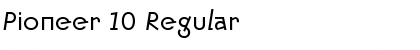 Pioneer 10 Regular Font