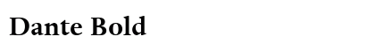 Dante Bold preview