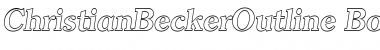 ChristianBeckerOutline Font
