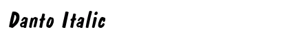 Danto Italic Preview