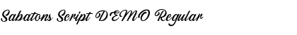 Sabatons Script DEMO Regular Font